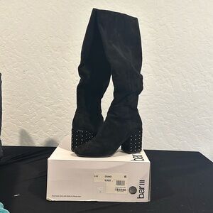 Black Knee High Boots